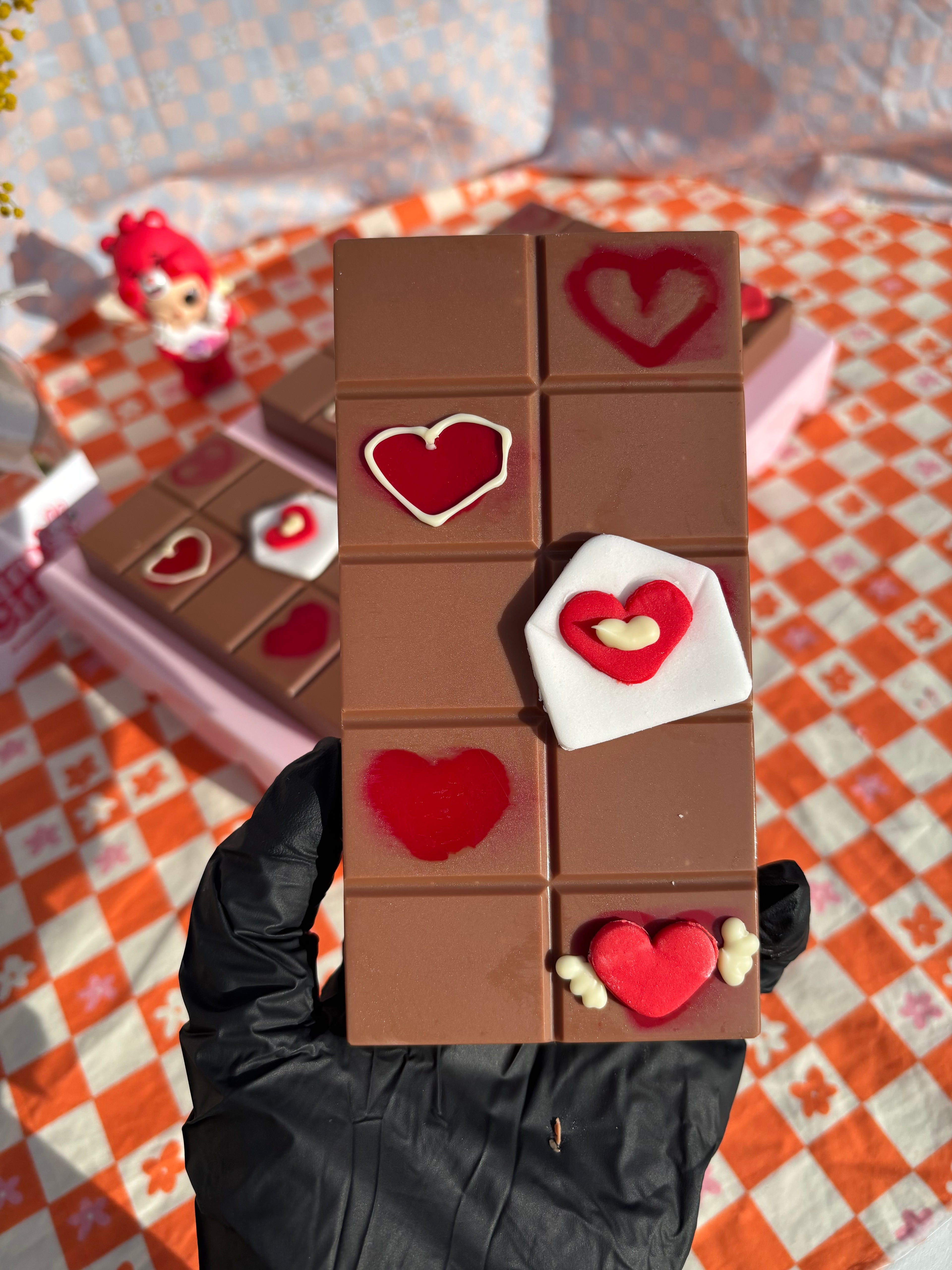 Tablette Saint Valentin cœur fondant